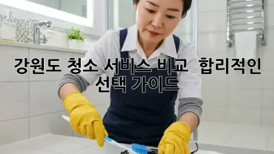 강원도 청소 서비스 비교: ✨ 합리적인 선택 가이드 🏡