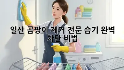 🏡 일산 곰팡이 제거 전문, 습기 완벽 차단 비법! 💦