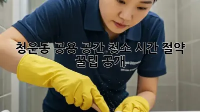 청운동 공용 공간 청소🧹: 시간 절약 꿀팁 공개!